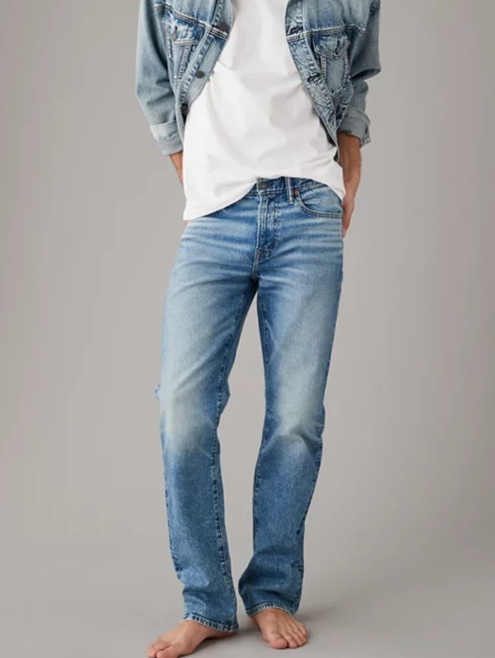 American Eagle AEO Next Level Flex Mens Original Boot Cut Denim Jeans 30×30